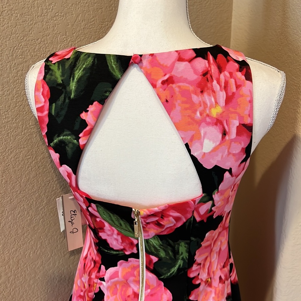 NEW Eliza J Floral A-Line Sleeveless Sheath Dress - Picture 7 of 16